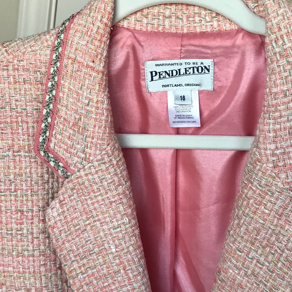 PENDLETON PINK TWEED BLAZER
